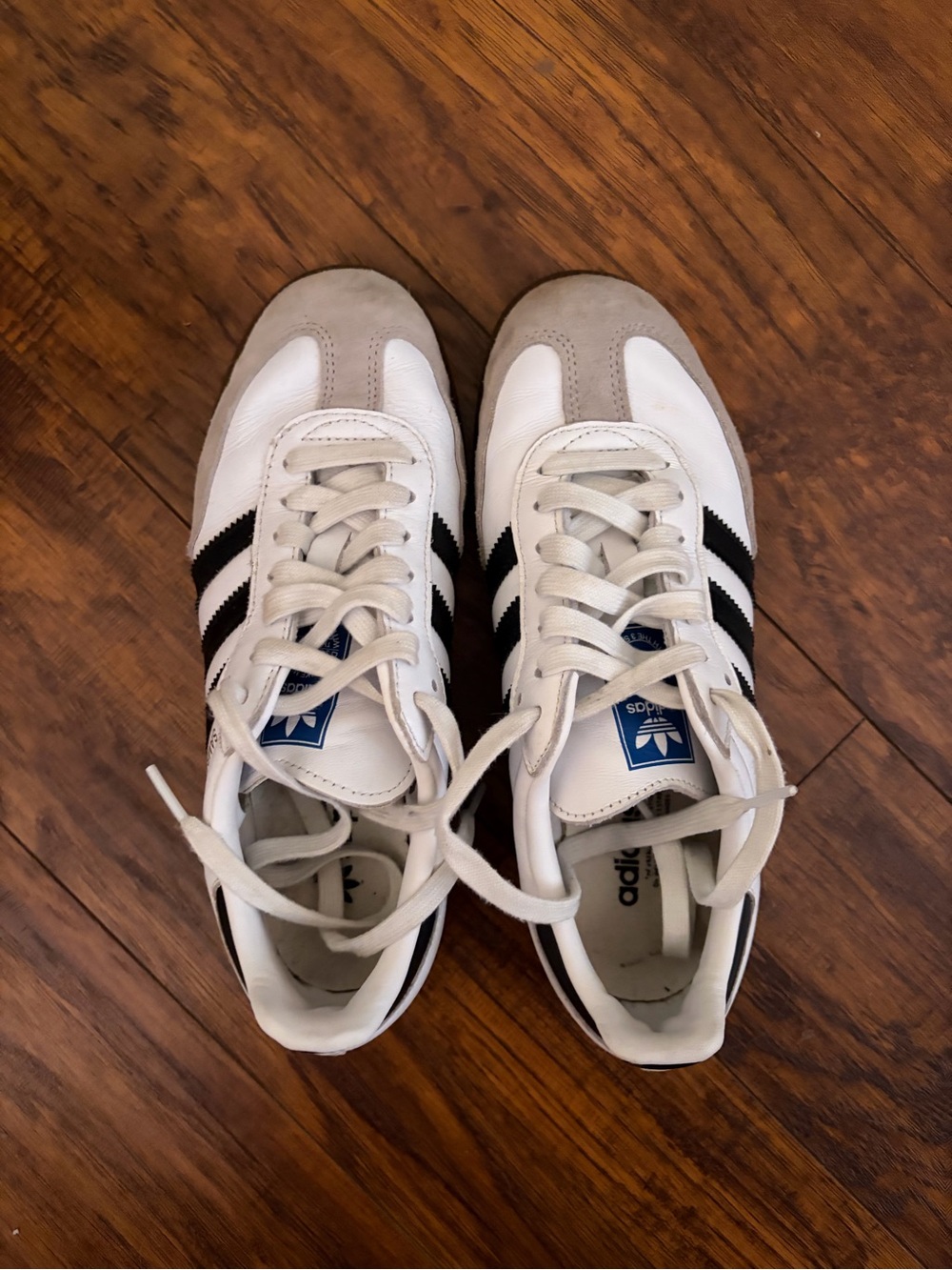 adidas White, Black & Gray Retro Runner Sneakers